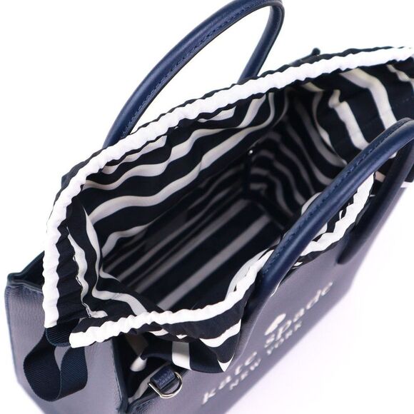 NWT Kate Spade TRISTA Leather Sam Bag Tote w Bow Tie Navy - Picture 9 of 14